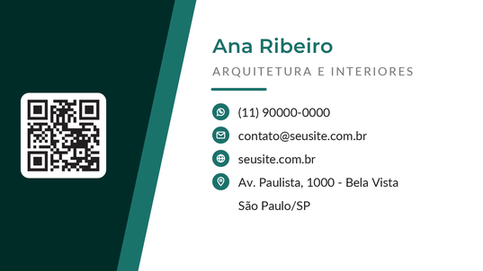 Verso do modelo Corte diagonal