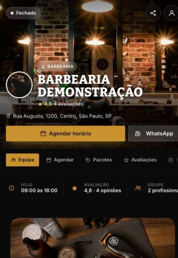 Modelo Barbearia