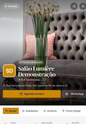 Modelo Salão Lumière