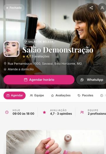 Modelo Salão de beleza
