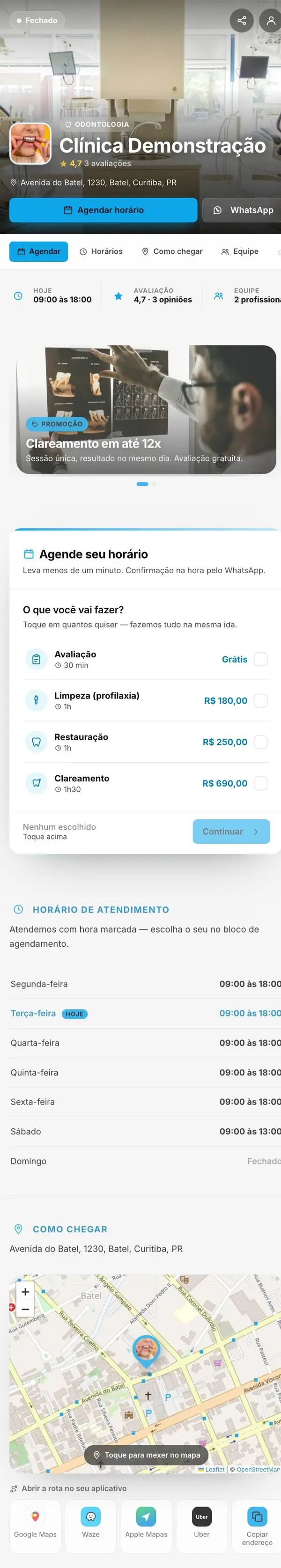 Modelo Consultório e saúde