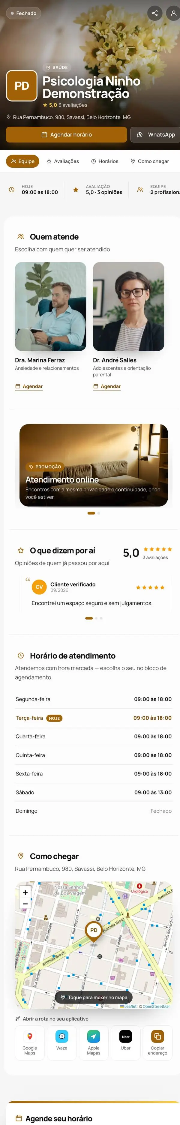 Modelo Psicologia Ninho