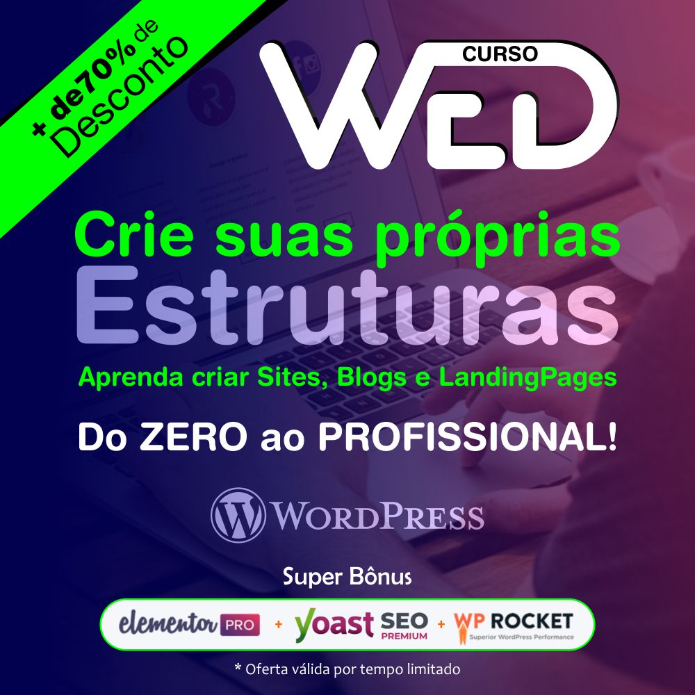 Curso de Wordpress e Elementor Por Apenas R$97 [ PROMOÇÃO ]